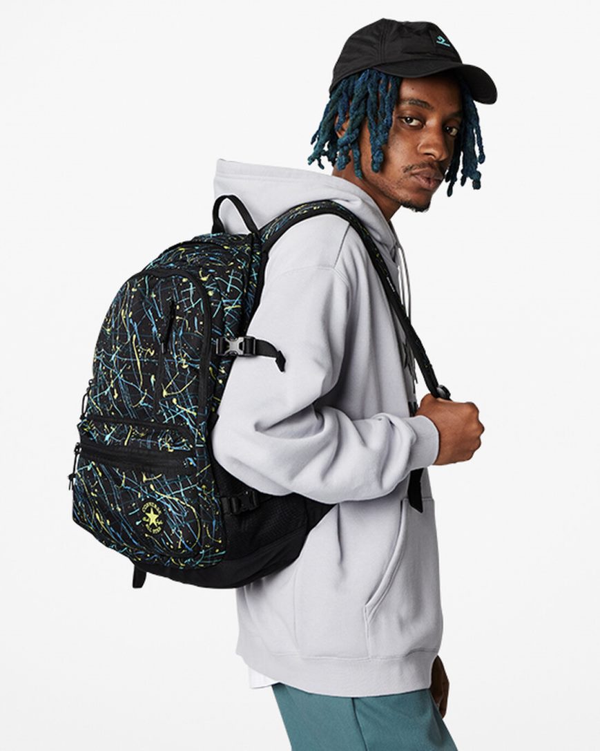 Men's Converse Patterned Straight Edge Backpacks Multicolor | AU 09415E